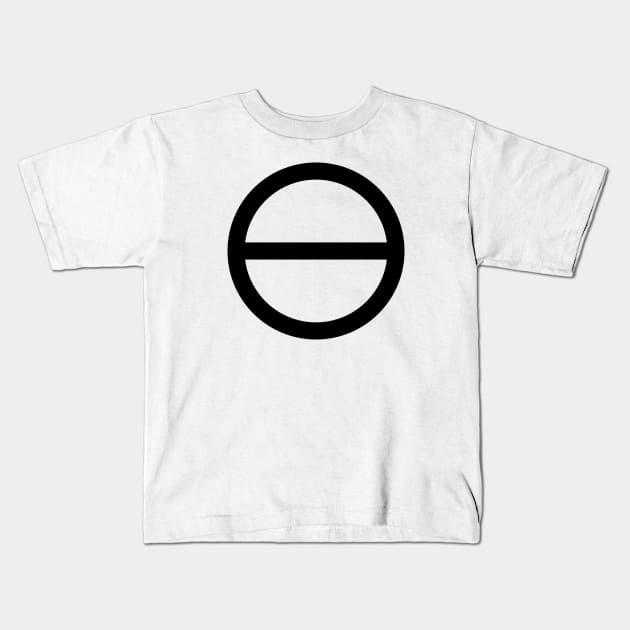 Alchemical Salt Symbol Kids T-Shirt by Indie Pop